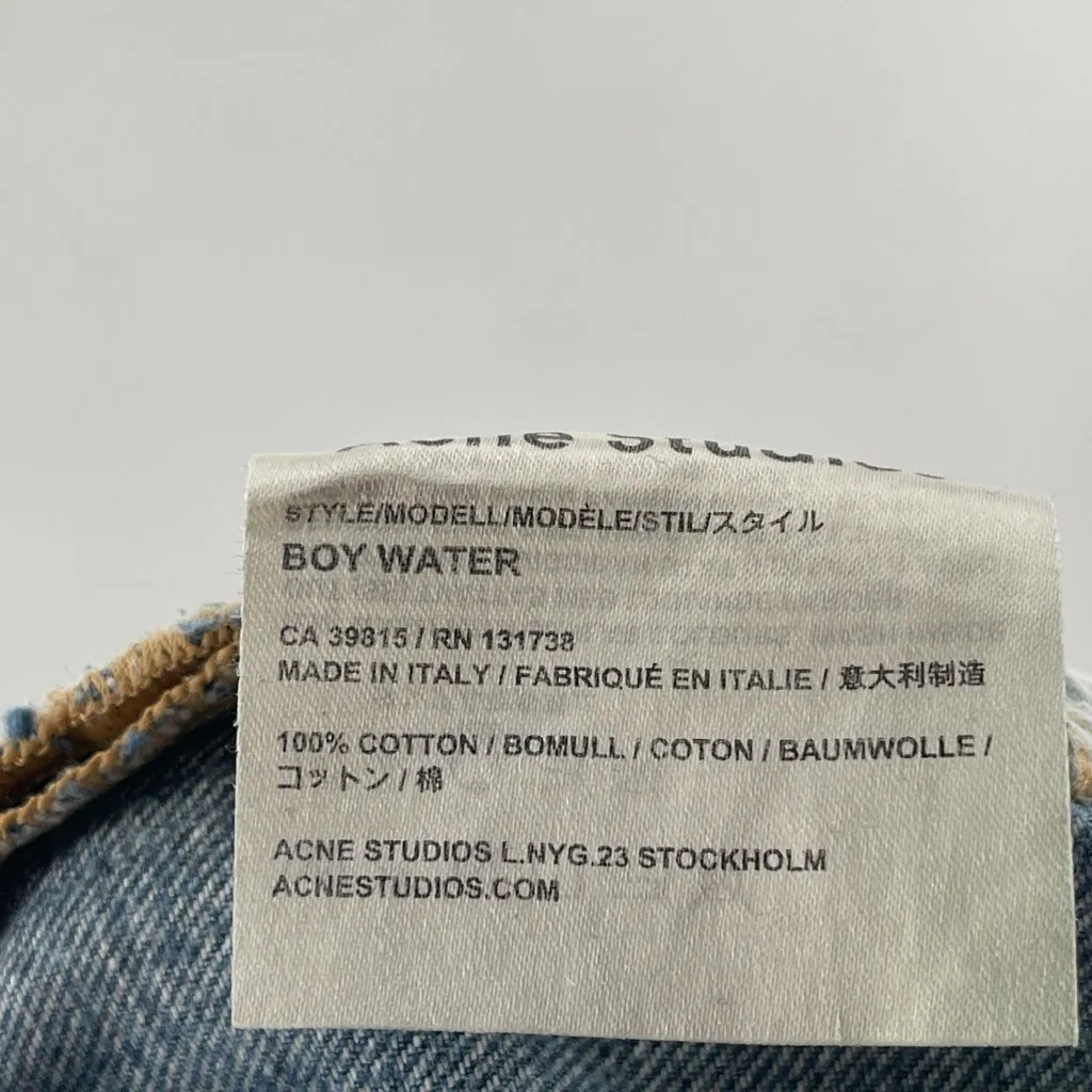ACNE Studios Boyfriend Fit High Waisted Light Wash Boy Water Jeans - Image 13