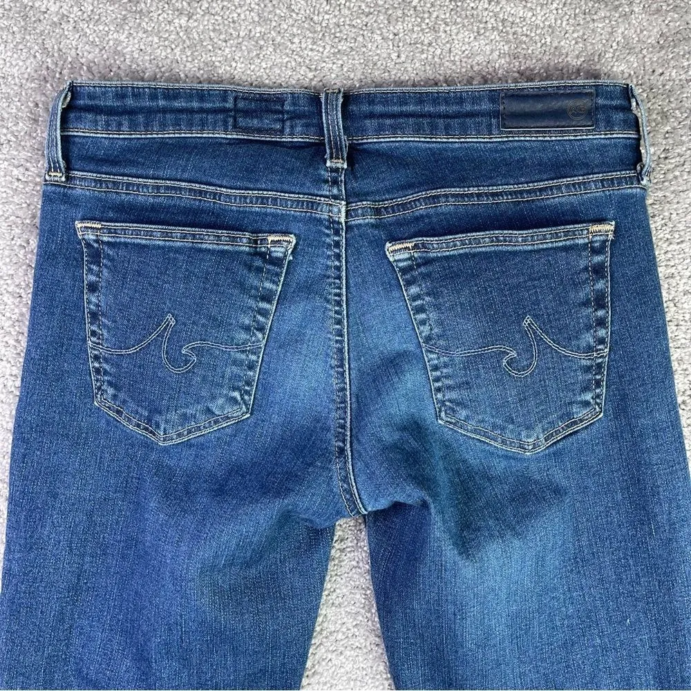 Ag Adriano Goldschmied Jeans Women’s 26 Blue The Stilt Cigarette Leg Low Rise - Image 5