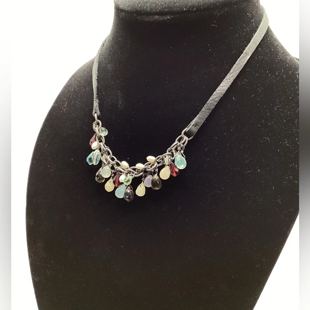 Silpada necklace. 8”. Glass beads - Image 4