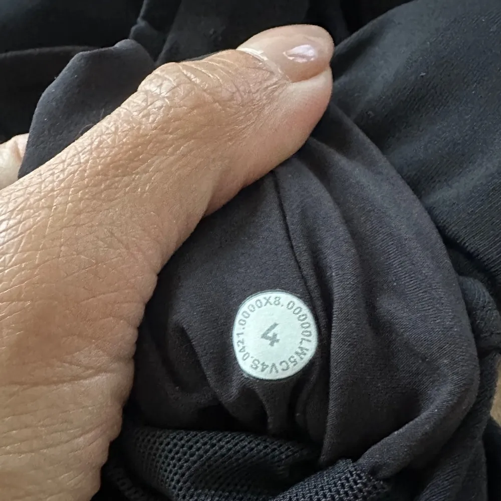 stretch high rise joggers black size 4 - Image 5