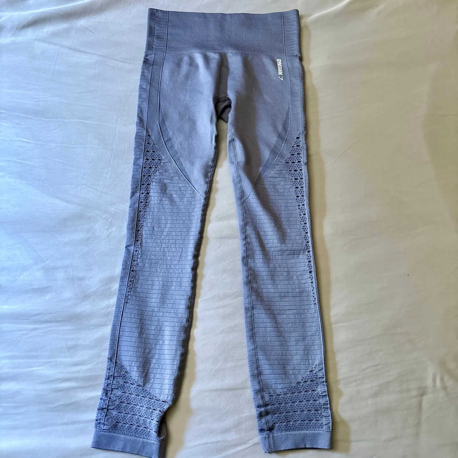 Gymshark Vital Seamless Leggings Gray Size Small High Waisted Gym Pants - Image 8