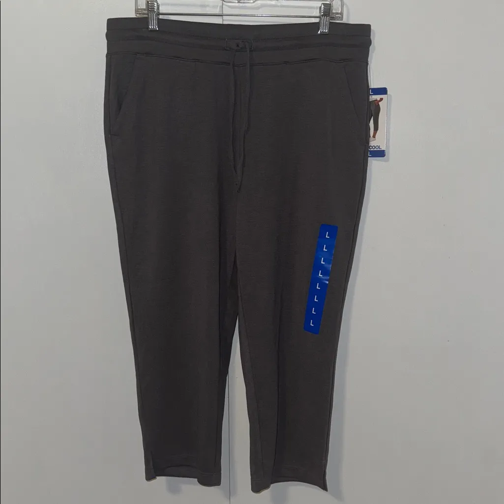 32 Degrees Pull On Soft Knit Capri Pants Pewter Gray Women’s Large L - Image 4