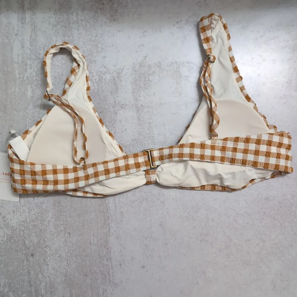 NWT Andie Amor Top Sparrow Gingham Adjustable AT290 Swimsuit Size XL - Image 4