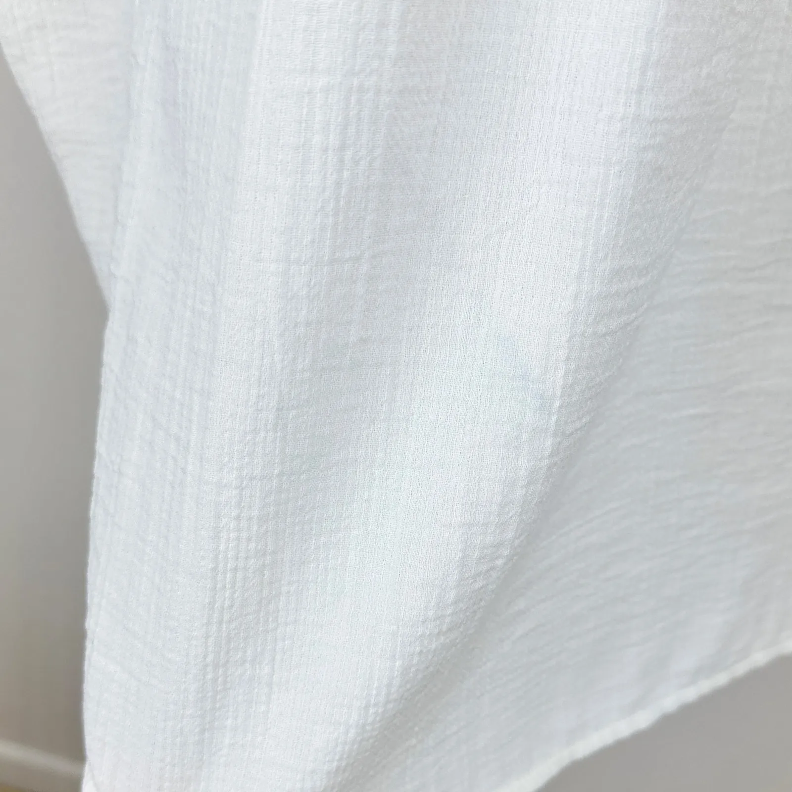 Madewell Cotton Double Gauze Oversized Shirt Button Up White Relaxed XL NWT - Image 15