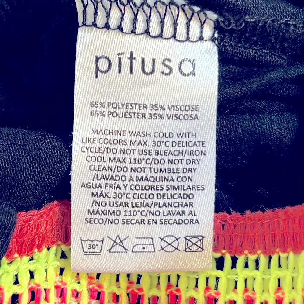 Pitusa Wide Leg Palazzo Pants Black Size undefined - Image 6