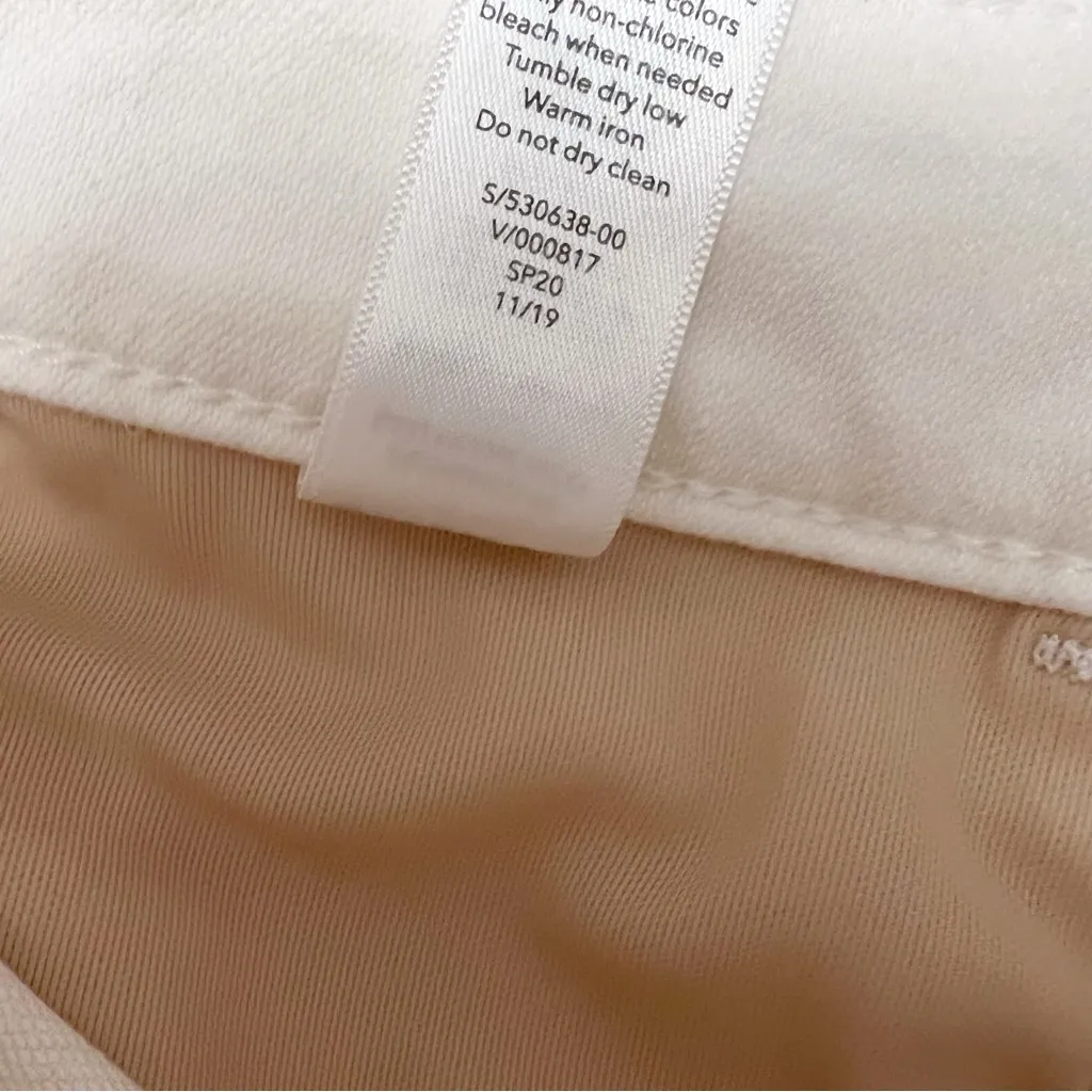 Athleta Sculptek Skinny Ankle Jeans White 530638-00 Size 2 Petite - Image 11