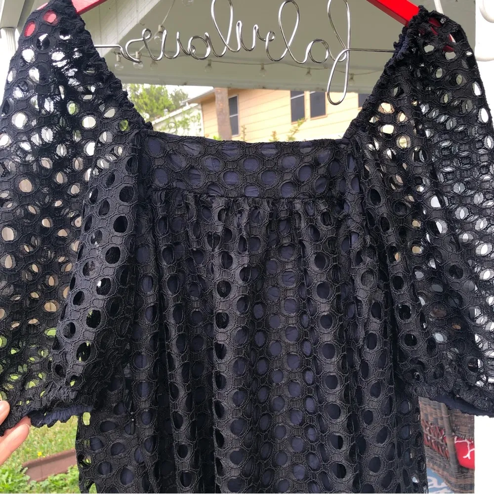 KIMCHI BLUE UO Moe Dot Lace Mini Dress S - Image 12