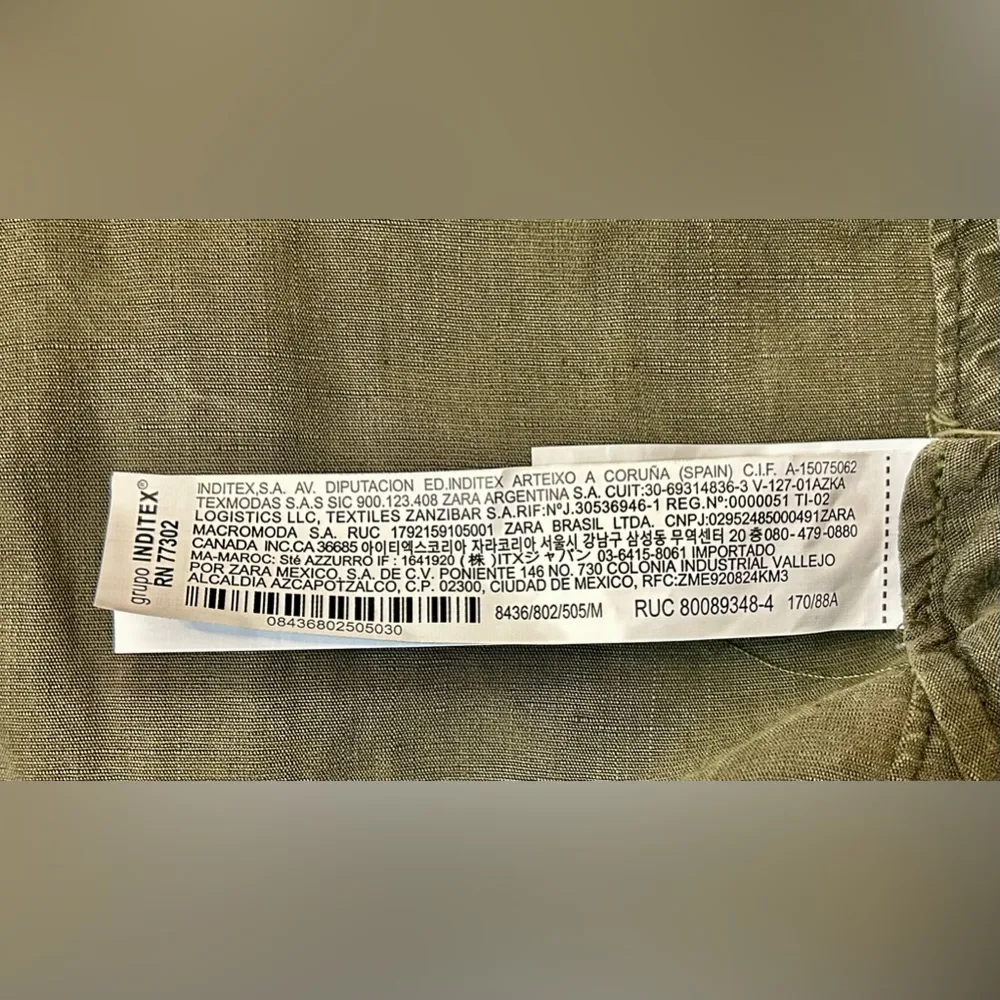 ZARA ZW Collection Washed Lyocell Trench Coat Size Medium - Image 15