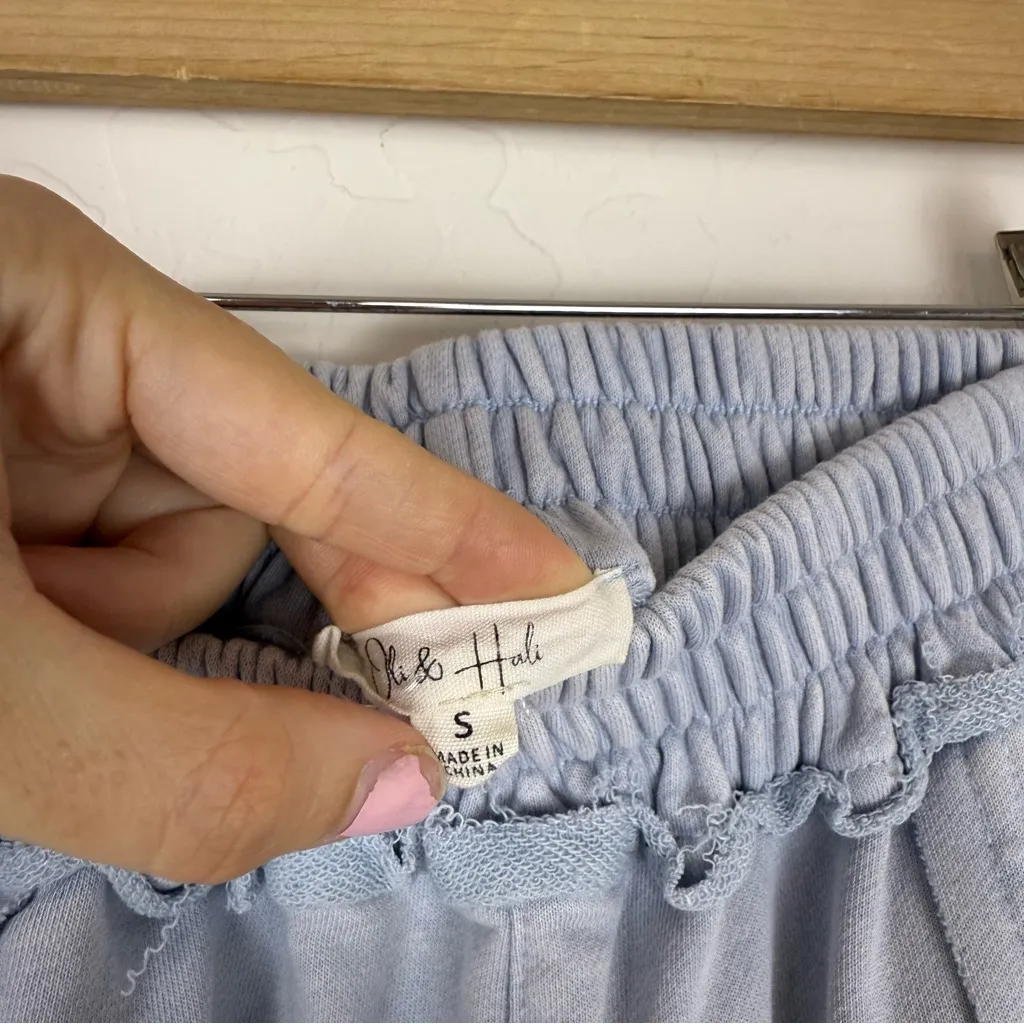 OLI & HALI Baby Blue Star Patchwork Wide Leg Ankle Pants - Image 14