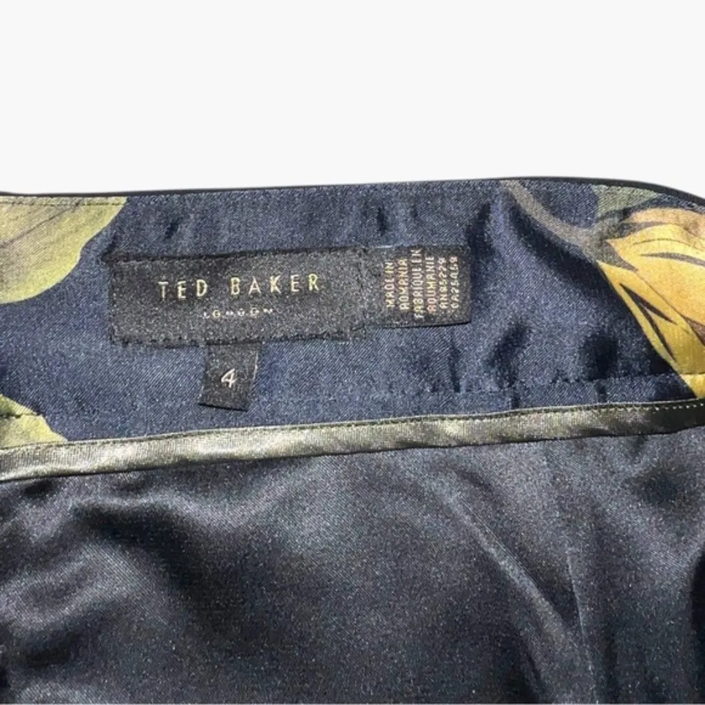 NEW Ted Baker London RAEES High waisted Classic Black midi Pencil Skirt sz 4 - Image 7