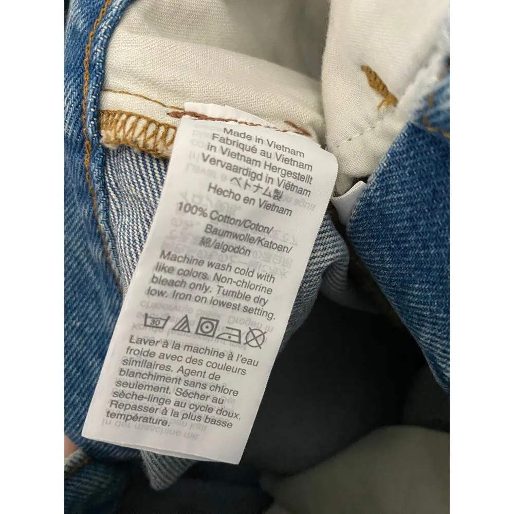 Madewell Rigid Denim Relaxed Mini Skirt Northdale Light Wash 29 EUC Blue Jean - Image 14