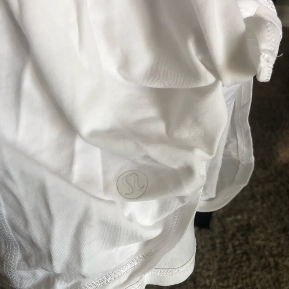 Lululemon All Tied Up Tank Top Open Back Solid White 6 Small - Image 5