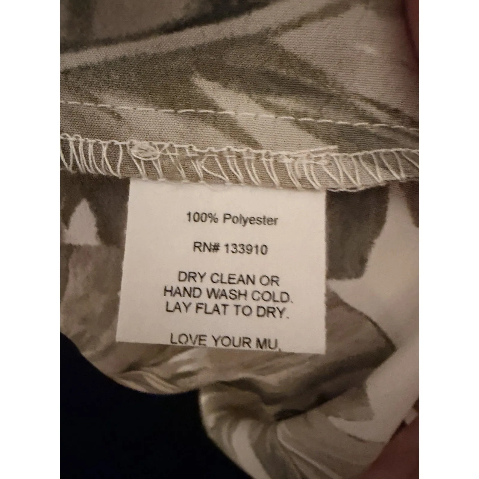 Show Me Your Mumu Birdie Mini Dress Green Palm Leaf Print Size S Long Sleeve - Image 6