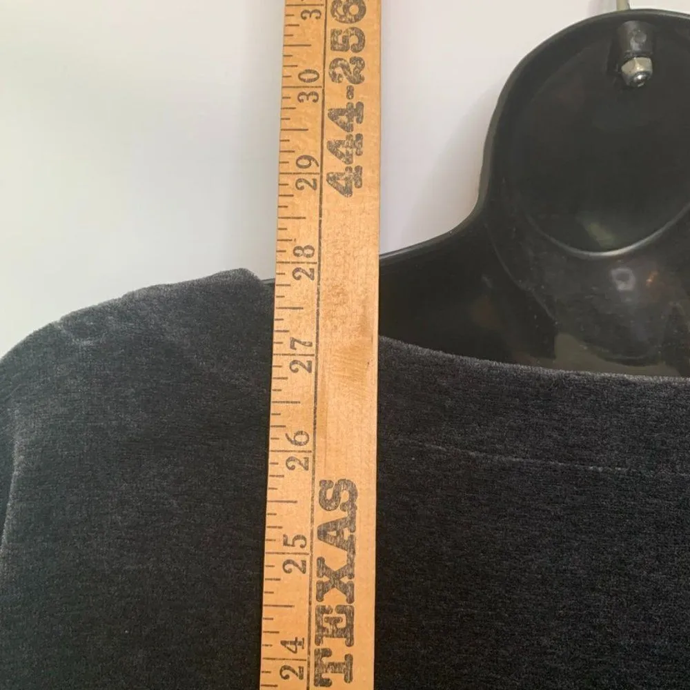 Talbots  Black and Gray Velvet Shirt - Image 6