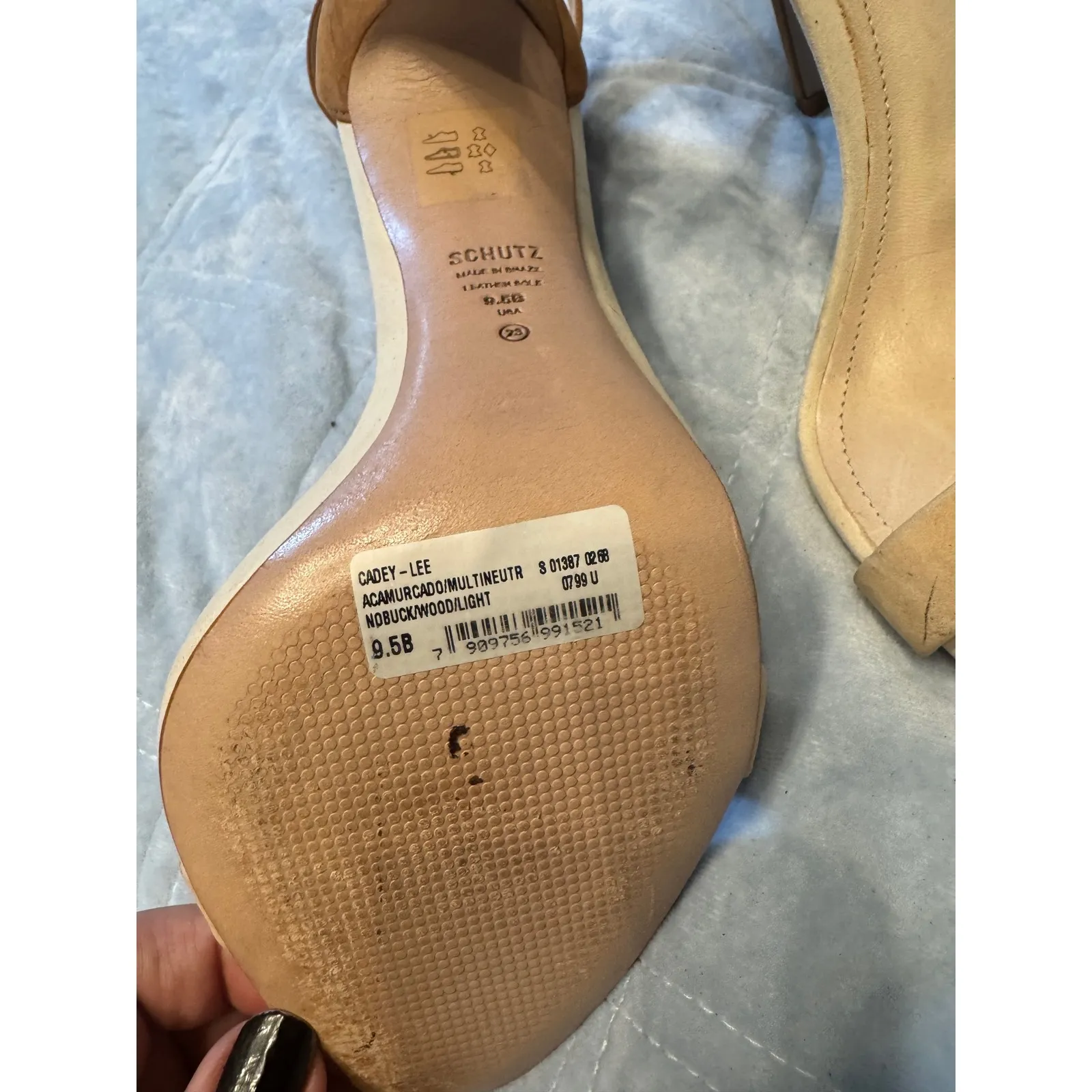 Schutz Womens Ankle Strap Heeled Sandals Heels Shoes Brown Size - Image 6