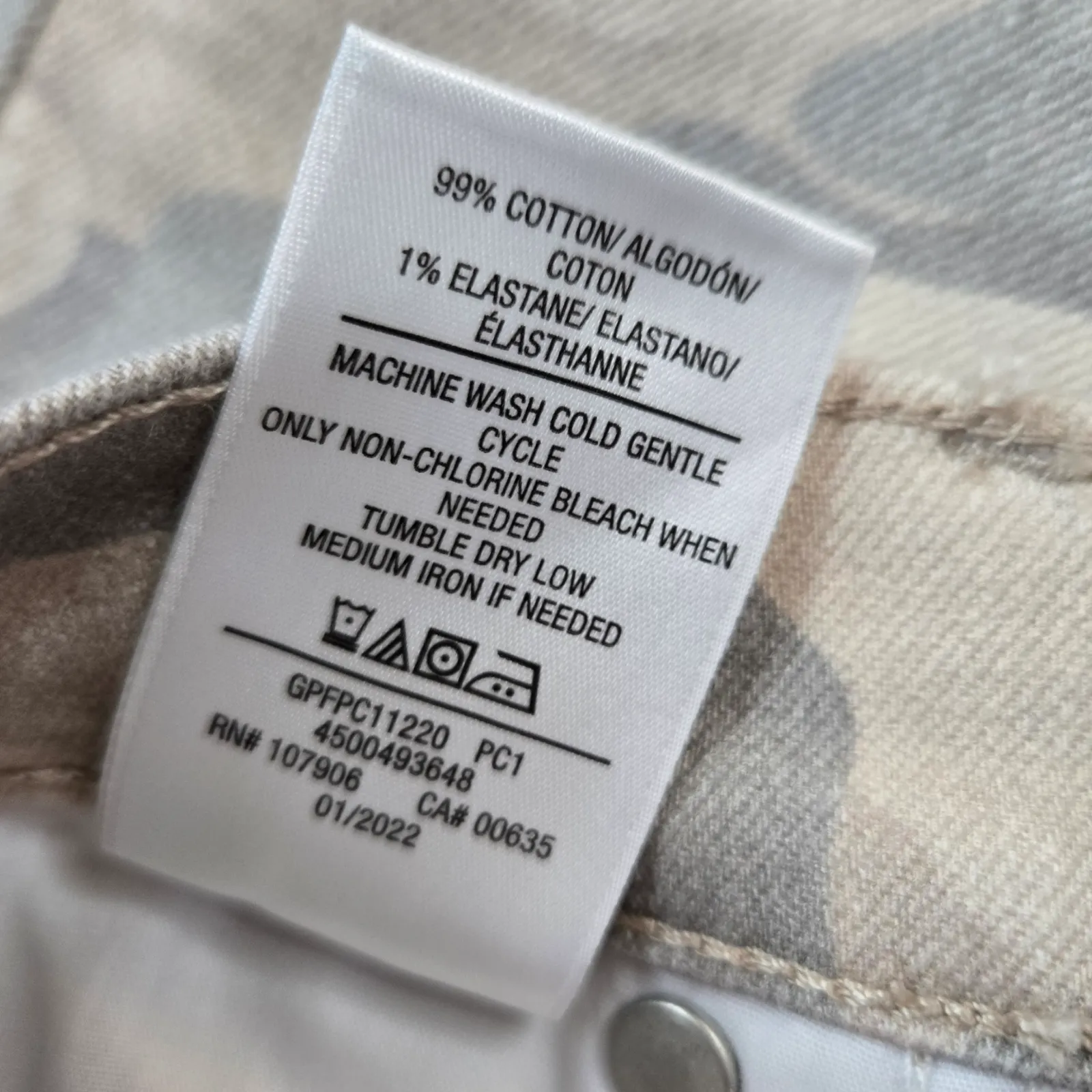 Hudson Camo Green Tan Nico Mid Rise Peyote Straight Leg Split Hem Jeans Size 33 - Image 8