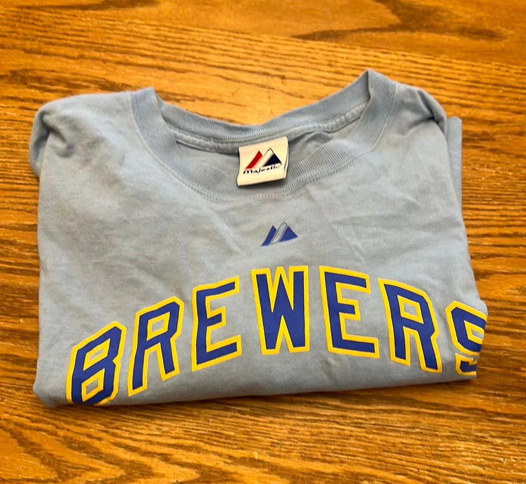 Vintage Cropped Brewers Shirt Size 2X - Image 4