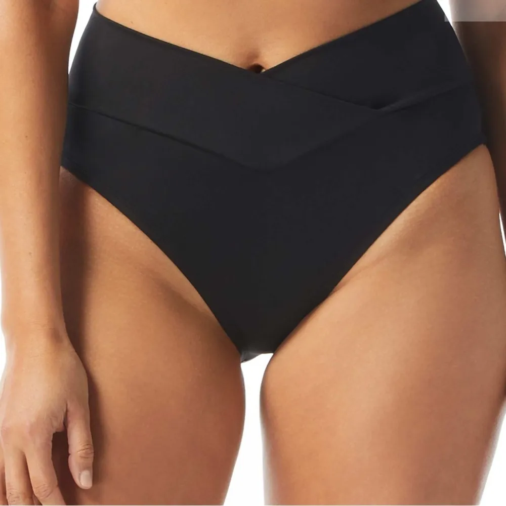 Coco Reef Serene Cross Over Bikini Bottom - Classic Solids Black size XL NWT - Image 1