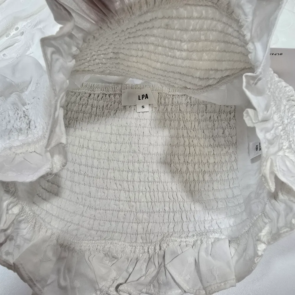 LPA Melita Top in White - Image 5