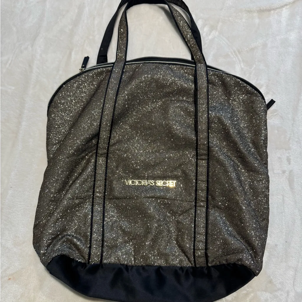 Victoria's Secret Black Sparkle Tote - Image 2