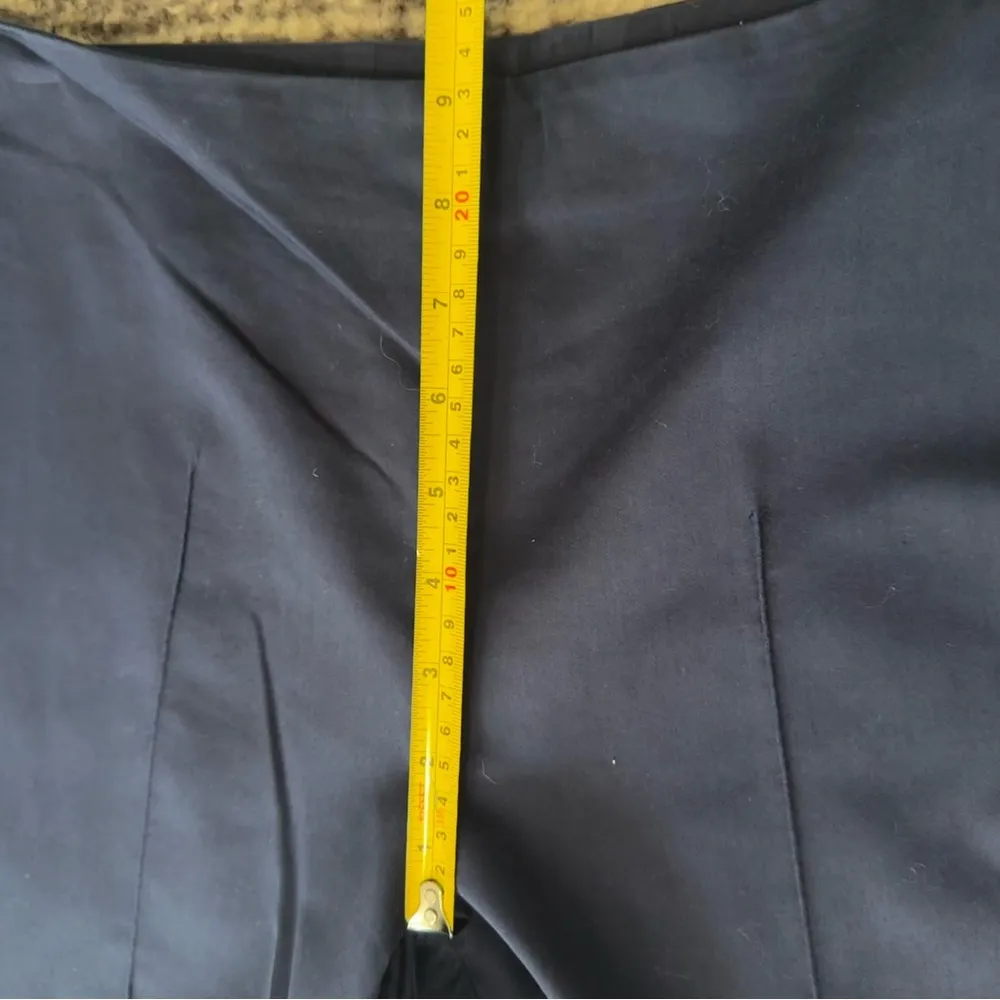 Saks Fifth Ave Women’s Size 4 Navy Blue Stretch Slim Straight Trousers Pants - Image 6