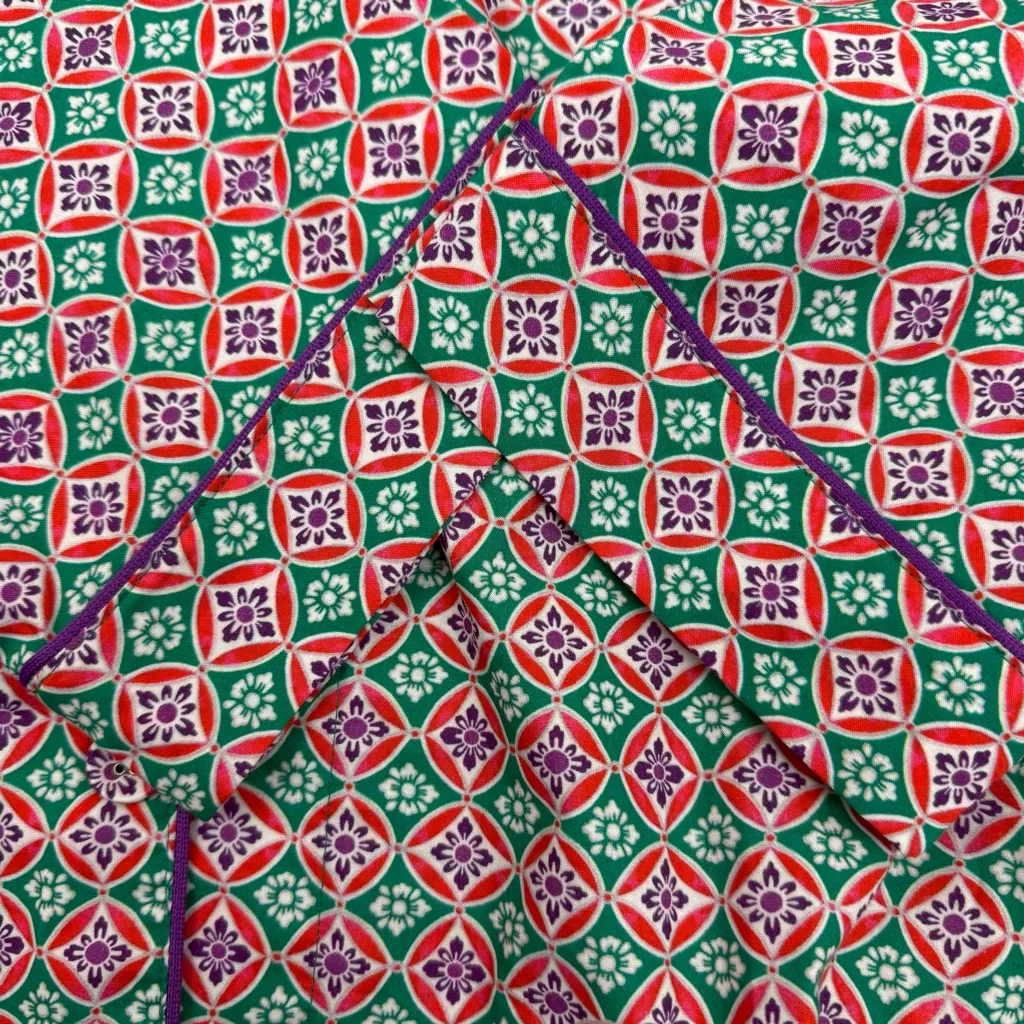 BedHead PJ’s Pajamas Two (2) Piece Set Long Sleeve Top Bottoms Cotton Printed Green Size 1X - Image 6