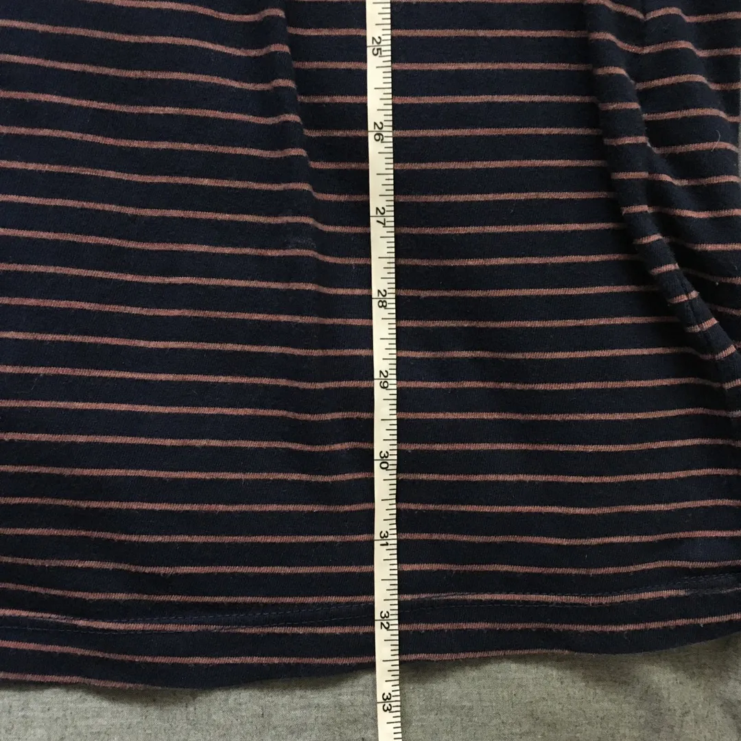 Current Elliott Navy Striped Jersey T-Shirt Dress - Image 7