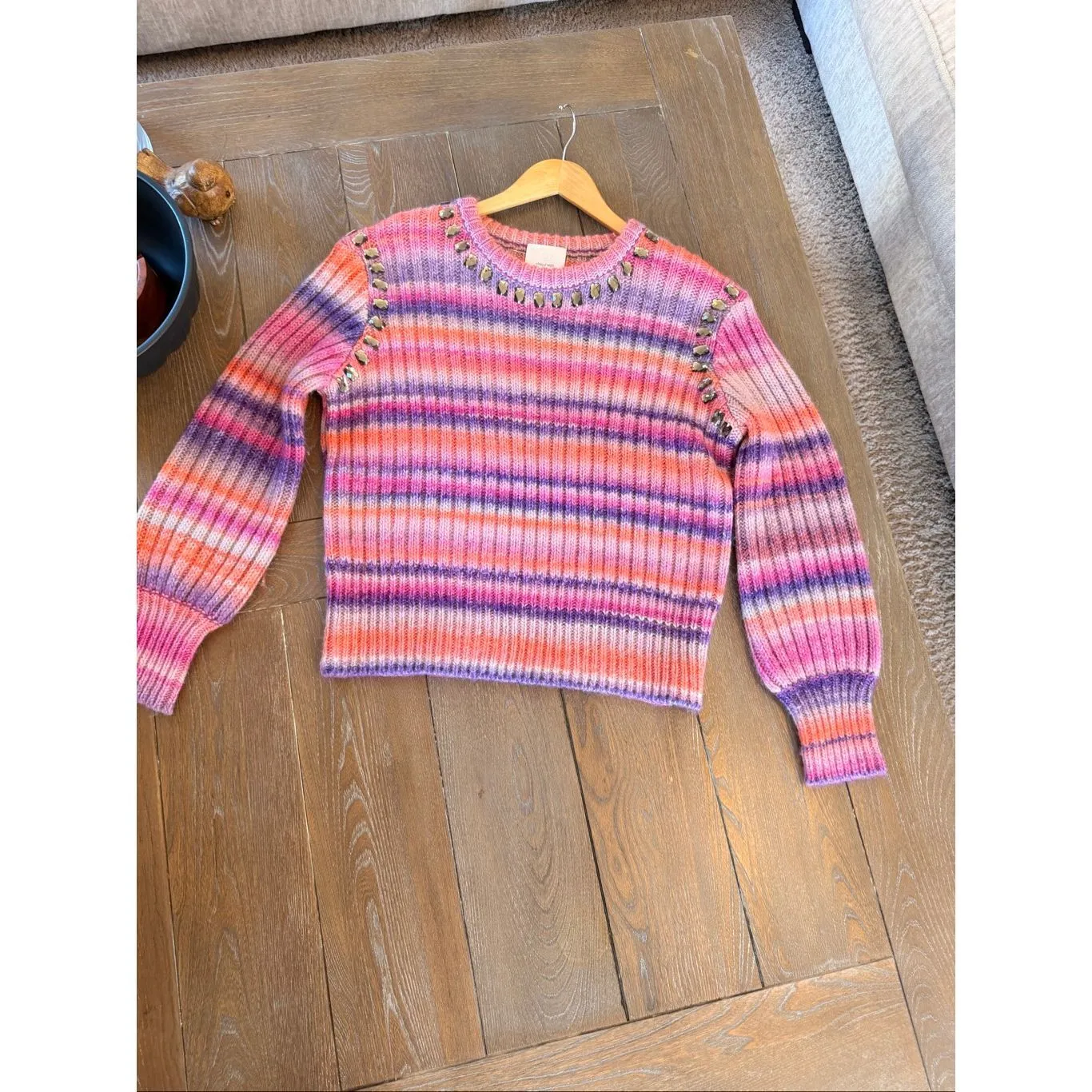 Cinq à Sept NWOT  Myra Striped Sweater Size Medium - Image 5