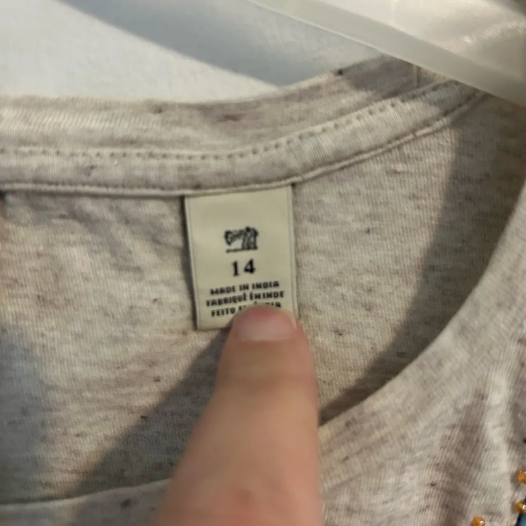 Scotch and Soda size child’s 14 t shirt with embroidery & sequins. Back 2 school - Image 5