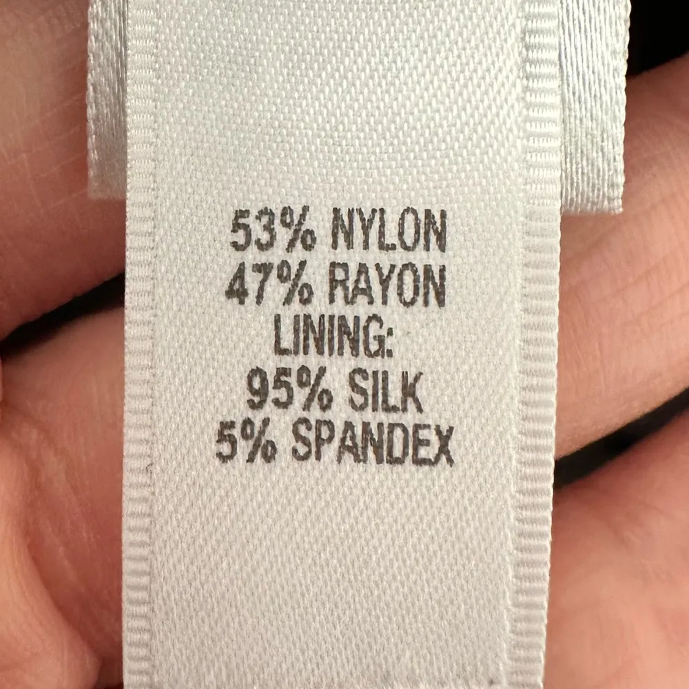 St. John Black Sleeveless Chantilly Lace Dress black size 10 - Image 6