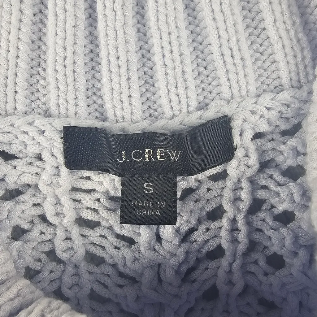 J. Crew Knitted Long Sleeve Sweater Long Sleeve Womens Size Small White - Image 4