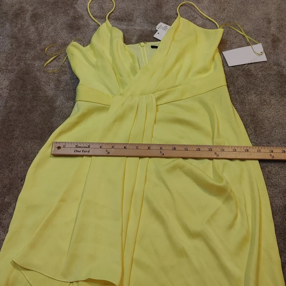Jay Godfrey Size 8 NEW NWT Bright Highlighter Yellow Dress Designer Colorful - Image 4