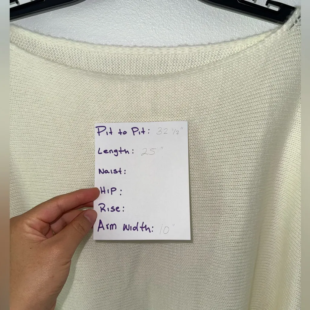 Cupshe Cream Crew Neck Sweater with Relaxed Fit - Image 7