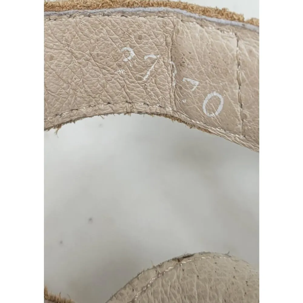 Freebird by Steven Bongo Sandals Womens 10 Taupe Leather Suede Gladiator Strappy - Image 12