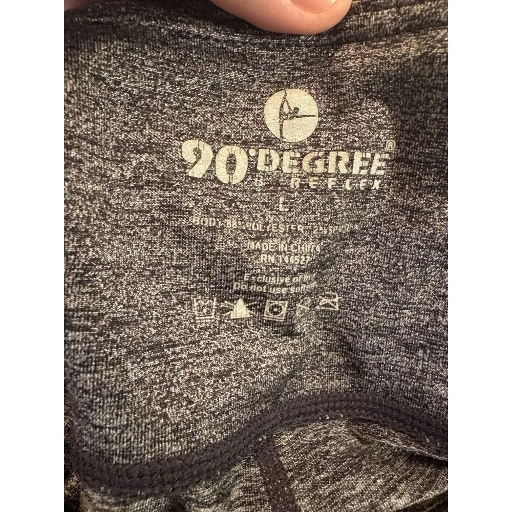 Active Outfit 90° Reflex Gray Leggings Sweaty Betty Hot Pink Tank Top Large Set - Image 6