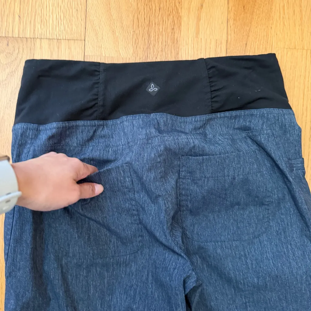 Prana Women's Summit Pant Blue Heather S Tall EUC Athleisure Performance Active - Image 13