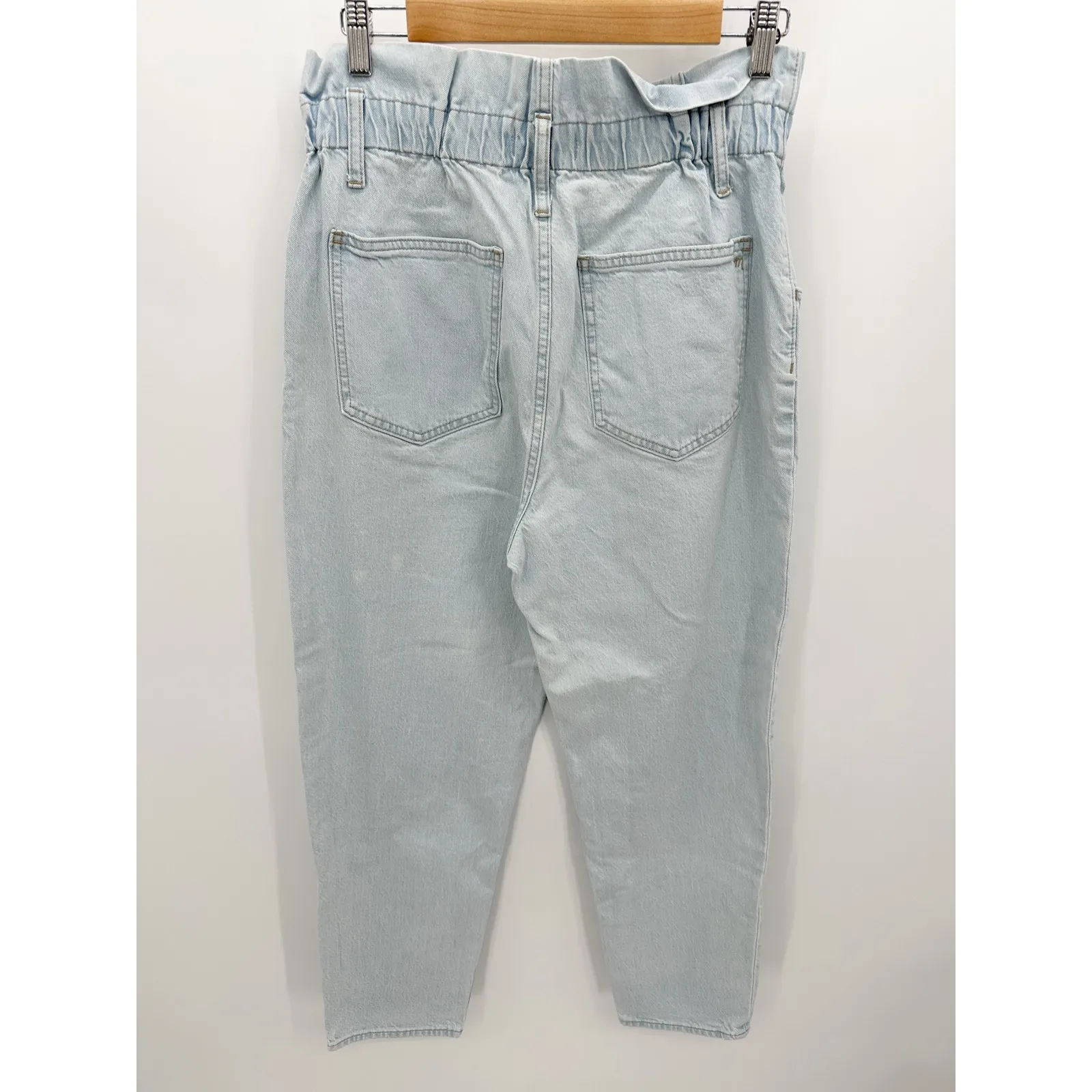Madewell‎ Paperbag Classic Straight Broomfield Wash Blue Jeans Women's Size 30 - Image 2