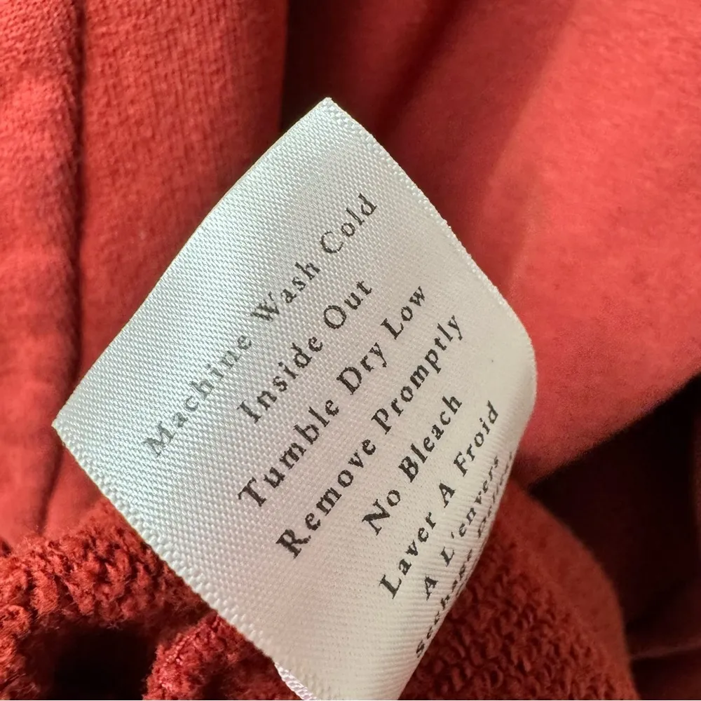 Frank & Eileen Willa Long Sleeve Triple Fleece Mini Wrap Dress Cranberry Red XL - Image 9