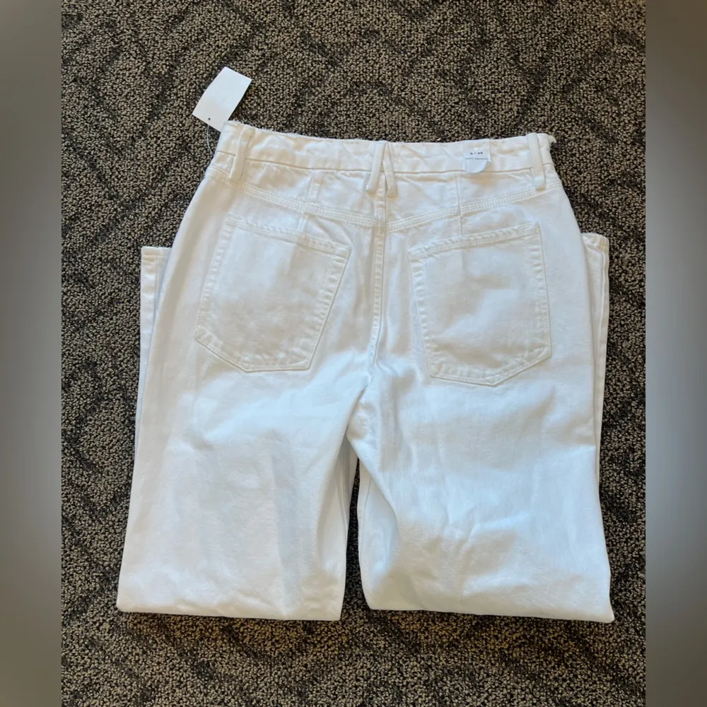 Good American - Good 90s Duster Natural Fray - White distressed denim jeans - Image 9