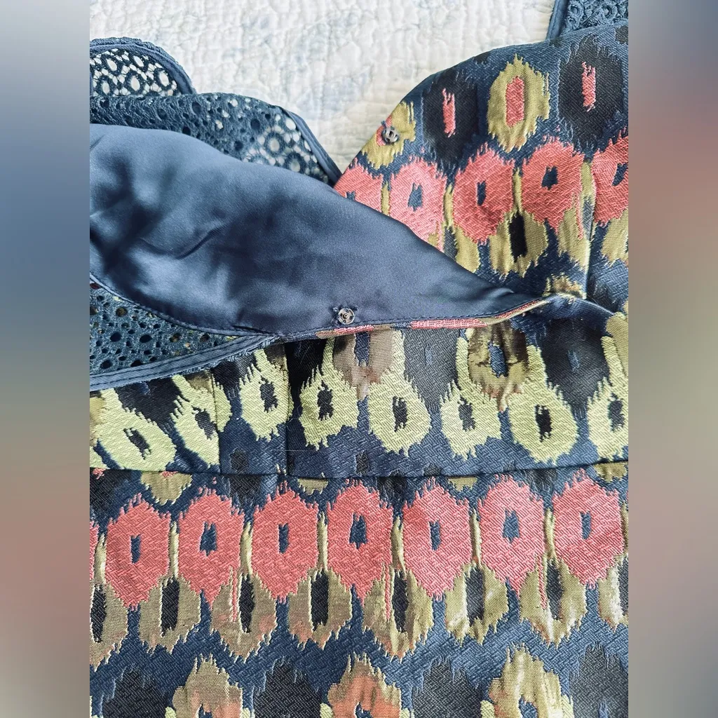 Antropologie HD In Paris Womens Size 14 Blue Blouse - Image 11