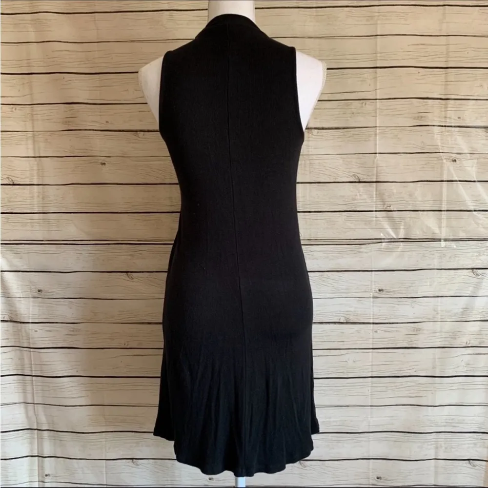 Mossimo Supply Co. Black Ribbed Mini Dress Size XS Size M - Image 2