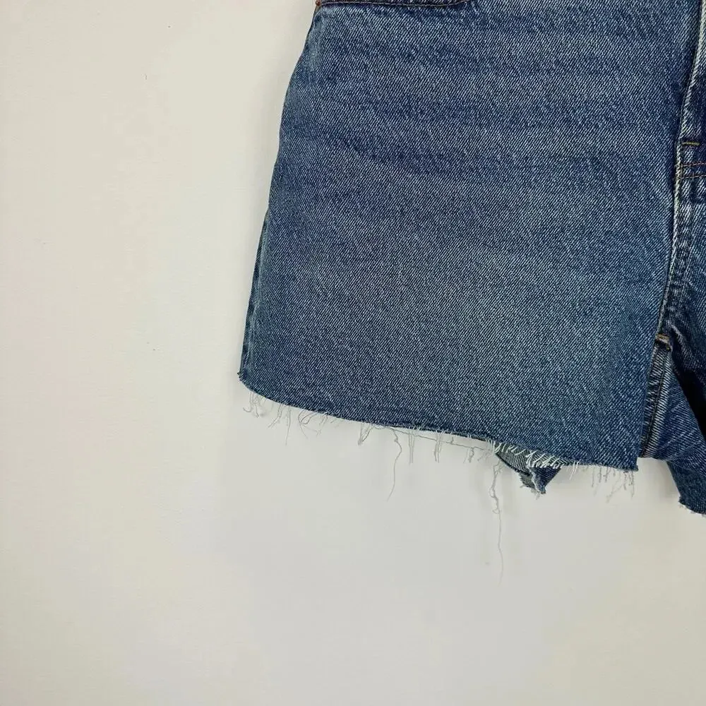 NEW Madewell The Curvy Perfect Vintage Short Dewberry Wash Blue High Rise US 25 - Image 11