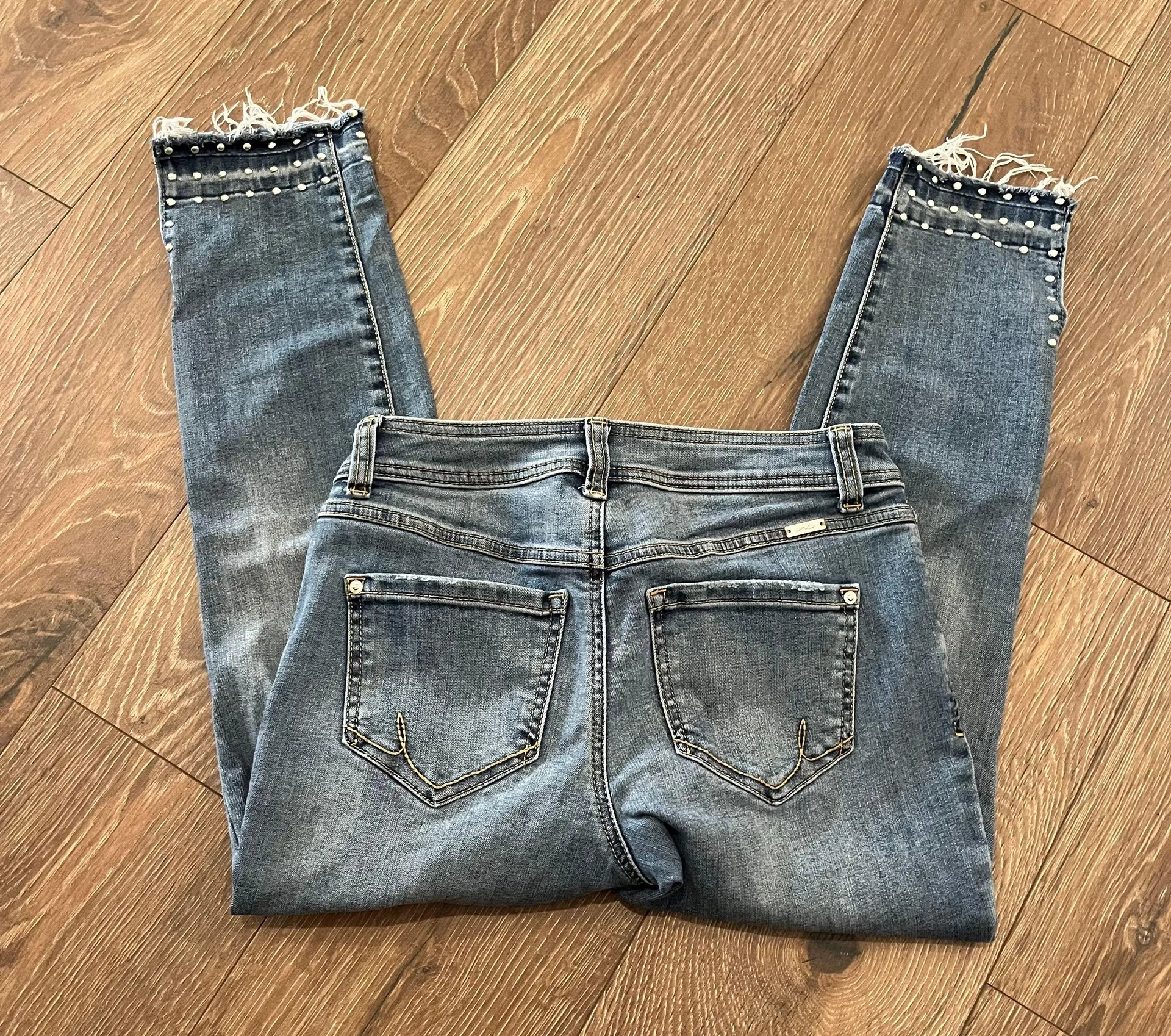 Studded Skinny Leg Jean Size 4P - Image 2