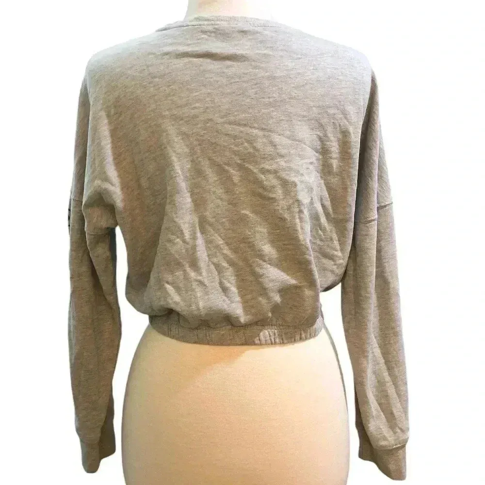 Space Jam X Looney Tunes Graphic Crop Top Gray - Image 6