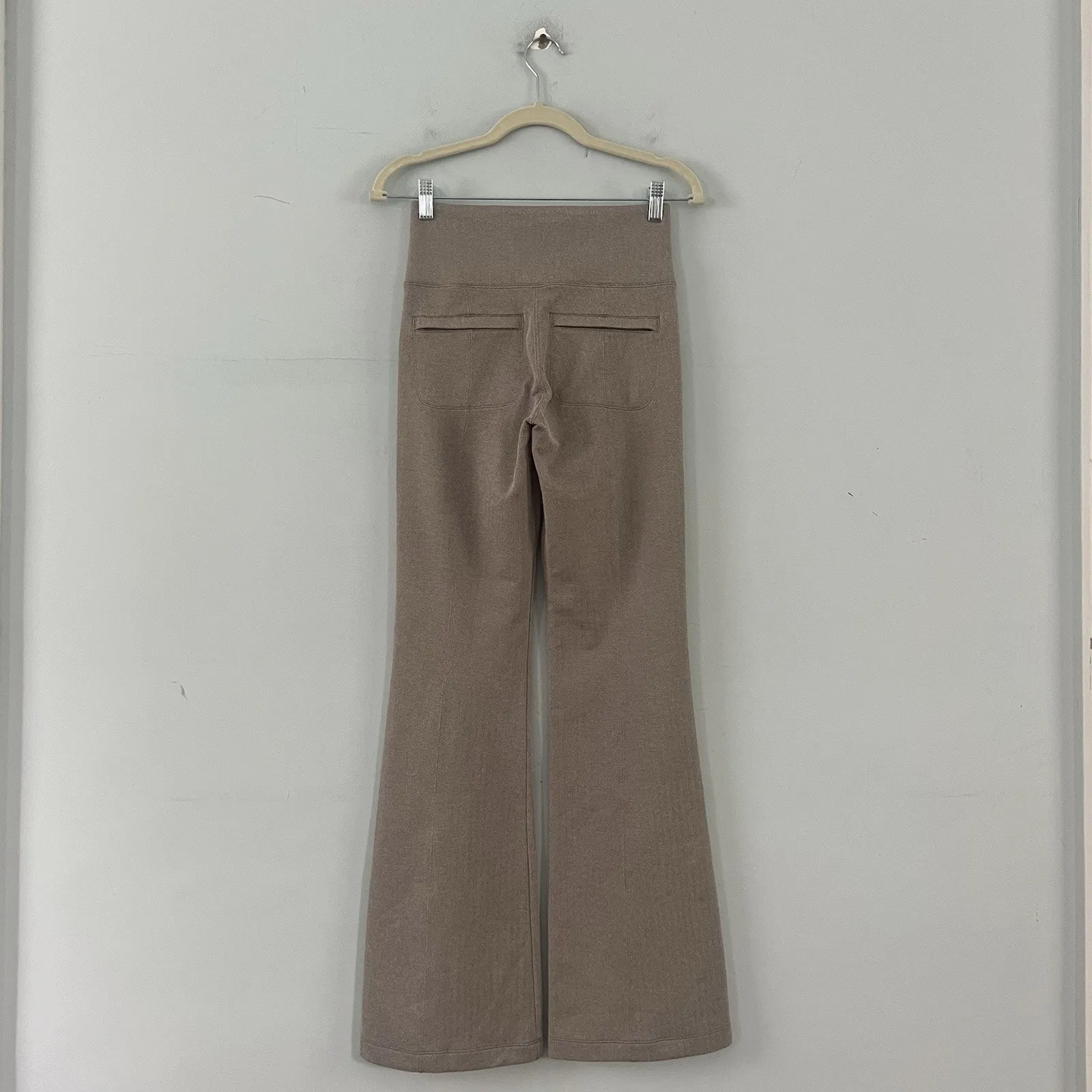 NWT Athleta Delancey Herringbone Bluff Grey High Rise Flare Legging Pants - Image 5