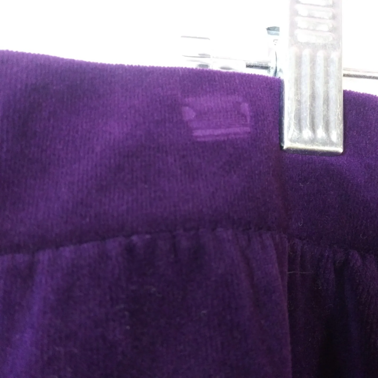 Lauren Ralph Lauren Royal Purple Velvet Pull On Pants Ankle Straight Size 3X - Image 5