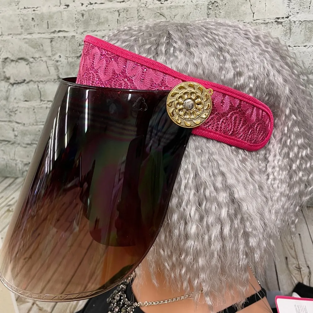 Pink Visor shield hat nwt - Image 4