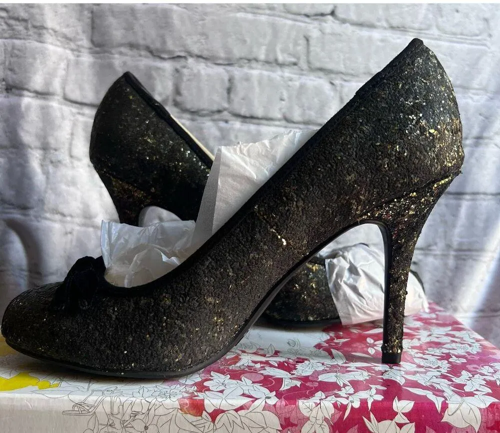 Chinese Laundry Fall for Glitter Women’s Heels Gold Size 8 M New in Box - Image 3