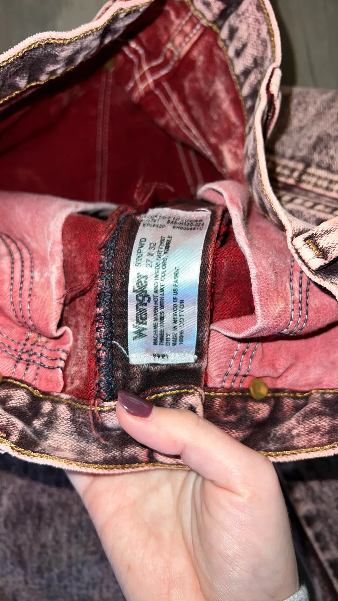 Pink  Straight Jeans - Image 5