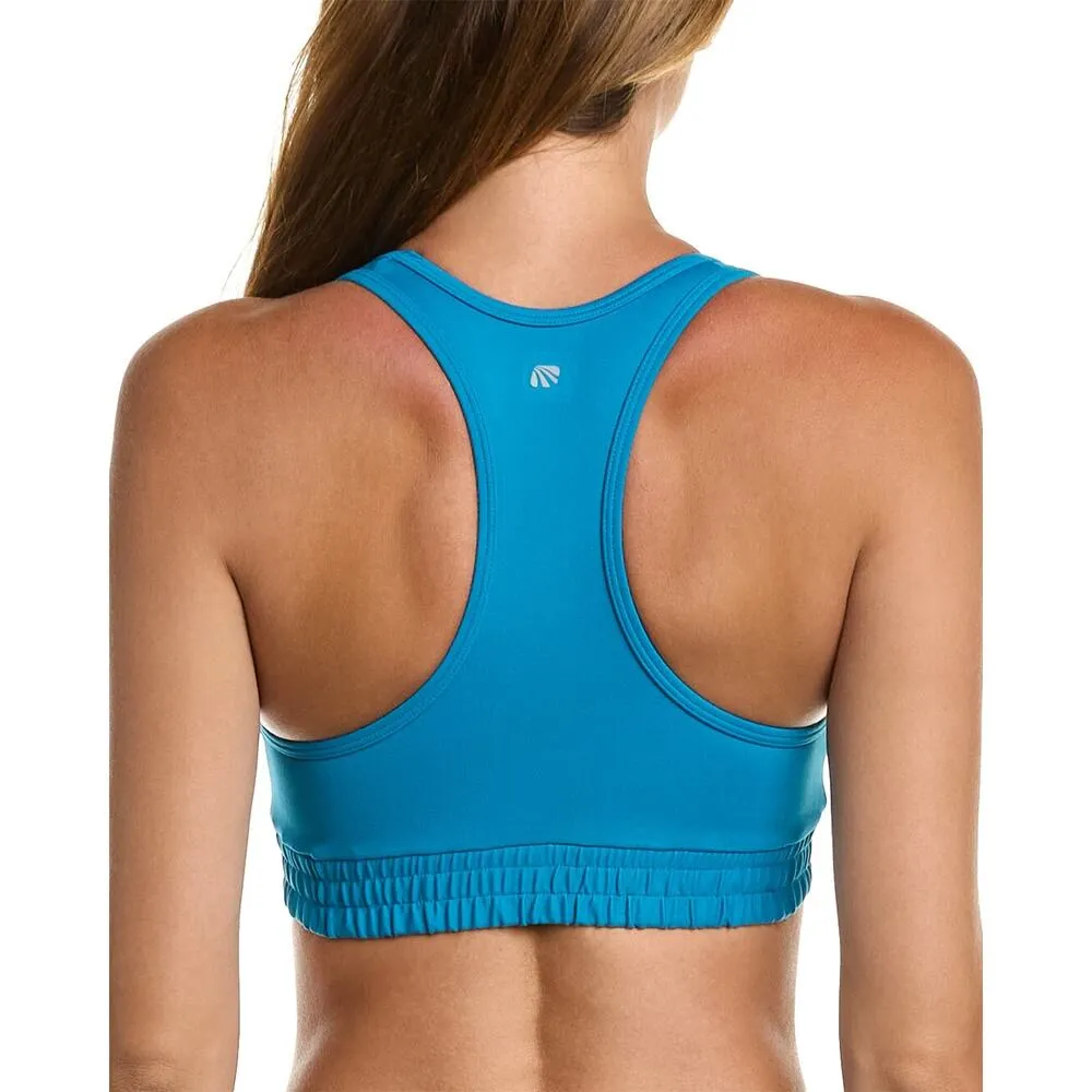 MARIKA Women's Blue Shirley Elastic Band Sport Bra Size Medium Athletic Gym - Image 2